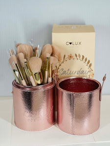 24PCS SATURDAY BRUSH SET Rose Pink